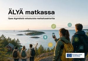 Kuvituskuva. Oppaan kansikuva jossa lukee Älyä matkassa.